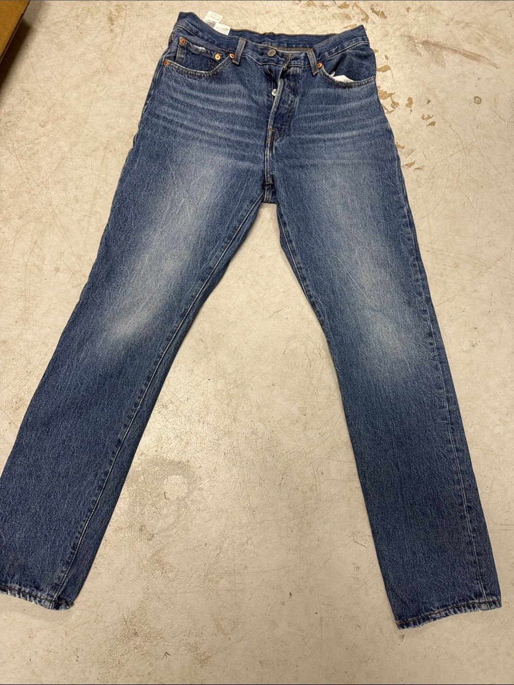 Classic Blue Straight-Leg 501 LEVIS - Size 28 - NEVER WORN - Blue Jeans